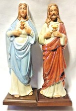 Vintage 1983 Columbia Religious Classics Mary & Jesus Statue Set READ DESC B2 picture