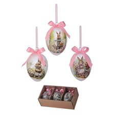 Regency International Mr/Mrs Bunny Egg, Box of 3, 5-inch, Spring Mix picture