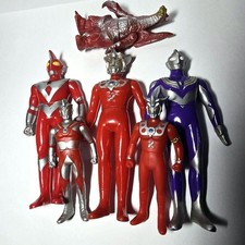 Ultraman Sofubi Six Figure Set Vintage Original 6 Figures Collectible picture