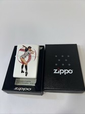 Zippo Lighter Artist Olivia De Beradinis Betty Page Baseball Rare HTF picture