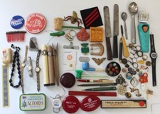 Junk Drawer Lot of Vintage & Antique Collectibles picture