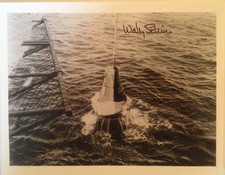 Astronaut Wally Schirra Signed NASA Mercury-Atlas 8 Mission Landing Photograph picture