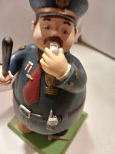 Bobble Body Police Officer Figurine HandPainted 7 Inch Tall NEW picture