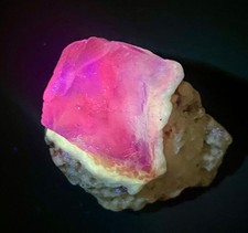 44g. Natural Fluorescent Blue Fluorite Specimen - Raw Crystal Gilgit Pakistan picture