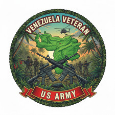 United States Army Venezuela Veteran Soldier USAR Military Graphics Decal 5