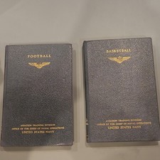 U.S. Navy Naval Aviation Training Manuals Football & Basketball 1943 WWII picture