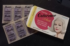 Vtg 1960s Nestlé Protein Colorinse 21 Platinum Hair Color Rins NOS Complete Box picture