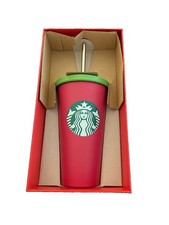NEW IN BOX Starbucks 2014 Mermaid 16 oz Stainless Steel Cold Cup Tumbler Pink  picture