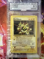 Pokemon ELECTABUZZ #2 - WB MOVIE PROMO 1999 - BLACK STAR - Graded AGS 8.5 picture