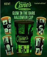 5 New Raising Canes Chicken Halloween Limited Edition Glow In Dark 32oz Cups Cup picture