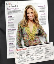My Best Life: Sheryl Crow : 2010 print article picture