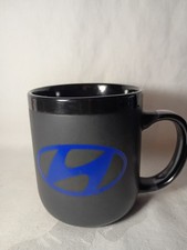 Hyundai Motor Company, Blue Logo Black Ceramic Coffee Mug picture