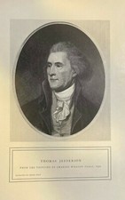 1898 Vintage Magazine Illustration President Thomas Jefferson picture