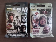 AMC Walking Dead Dog Tags Season 3 & 4 LOT 2 Factory Sealed Packs Bulls-i-Toy picture