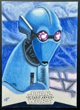 2015 Topps Star Wars TFA PZ-4CO Sketch Card 1/1 Kris Penix Ink Art Droid EX picture