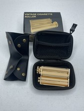 Portable Brass Cigarette Roller Manual Tobacco Roller Vintage Style Set picture