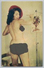 Pretty Woman Posing Nude. Classic Pin-ups #285 Risque Post Card. Unposted Card picture