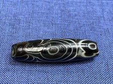 Old Tibetan Nepalese Himalayan Ancient 3 eye Old Dzi Talisman Beads Amulet 三眼天珠 picture