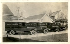 Souderton PA Groff Candy Co Delivery Trucks c1926-1940s RPPC Vintage Postcard picture