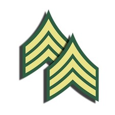 ARMY Rank Sergeant Sticker Military Dye Cut Decal 4 Pack 3