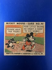 1935 O-Pee-Chee Mickey Mouse Gum #46 Please Help the Poor - Vintage Disney picture