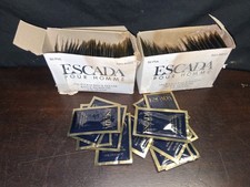 Escada Pour Homme Bath & Shower  Very Rare  93 sample packets .15 fl oz each picture