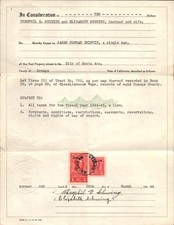 1944 SANTA ANA, CALIFORNIA (ORANGE) wartime property sale agreement GRANT DEED picture