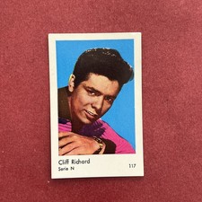 Cliff Richard 1962 Dutch Gum Serie N #117 Rock and Roll Singer Trading Card picture