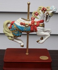 Heritage House Carousel Horse Catherine  Music Box Some Enchanted Evening w/Box picture