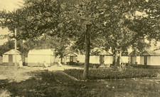 Postcard Early View of Cottages & Tents at Myrtledale Farm, Newberry, SC.   K4 picture