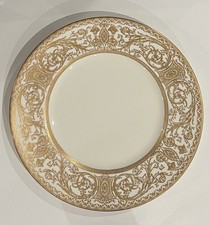 Set of 3 - Vintage ROYAL WORCESTER Embassy Pattern Gold Dinner Plate - 10.25