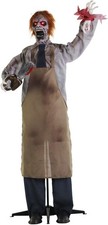 Haunted Hill Farm Zombie Carver Halloween Animatronic Movement, Sound, And picture