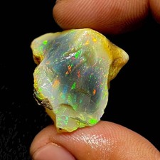 Stunning Ethiopian Opal Rough 46.00 Cts, Large Oil Opal Specimen Natural Opal picture