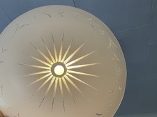 Vtg 1960's-70's Mid Century  Small Ceiling Light Shade picture