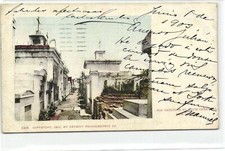 1 Postcard LA Louisiana New Orleans Old vaults in St. Louie Cemetery 1903 picture