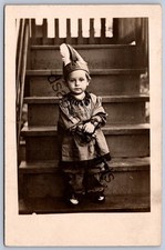 K54/ Interesting RPPC Postcard c1910 Children Child Native Indian Costume 294 picture