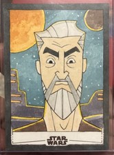 2026 Topps Chrome Star Wars Count Dooku 1/1 Sketch By Shaow Siong Incredible Art picture