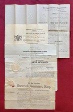 1797-1848 APPOINTMENTS OF MASSASCHUSETTS MILITIA OFFICERS - SIGNED BY GOVERNORS picture