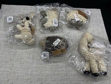 West Elm Crochet Felt Wool Animal Handcrafted Ornaments NIP (5) picture