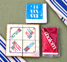 Vintage Judaica Napkin Lot Israel Museum Shulsinger Kalla 1981 Jewish Ephemera picture