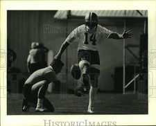 1979 Press Photo Russell Erxleben, Saints Football Player at Rookie Camp picture