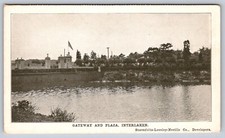 Vtg Postcard Gateway and Plaza Interlaken Stormfeltz Lovely Neville RPPC picture