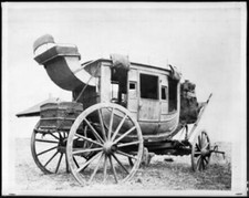 Stage coach used by the Butterfield Stage company between Los Ange - Old Photo picture