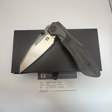 Null Knives Voodoo Doll Stonewash Vanax Blade Black Micarta Black DLC  Hardware  picture