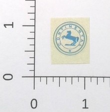 Vintage Continental Tires Horse Logo Mini Advertising Sticker Decal  picture