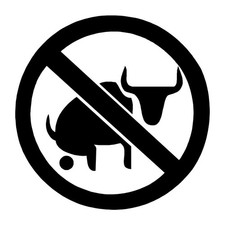 Funny No BS Decal Sticker Black Die Cut Vinyl picture