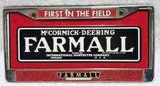 Farmall IH License Plate Holder 