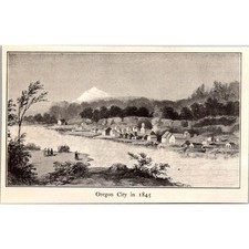 Oregon City in 1845 1903 Clipping SAI6-4 picture