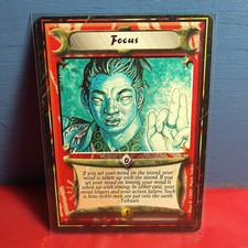 Mark Tedin 1995 Legend of the Five Rings Base Set Card Focus #6 Takuan Eng picture