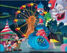 Disney Fine Art Limited Ed Canvas-The Pleasure's All Mine-Pinocchi0-Provenza picture